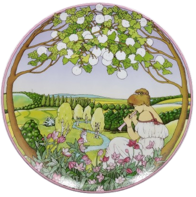 Kopia - Ozdobny talerz wiosna - porcelana Villeroy&Boch