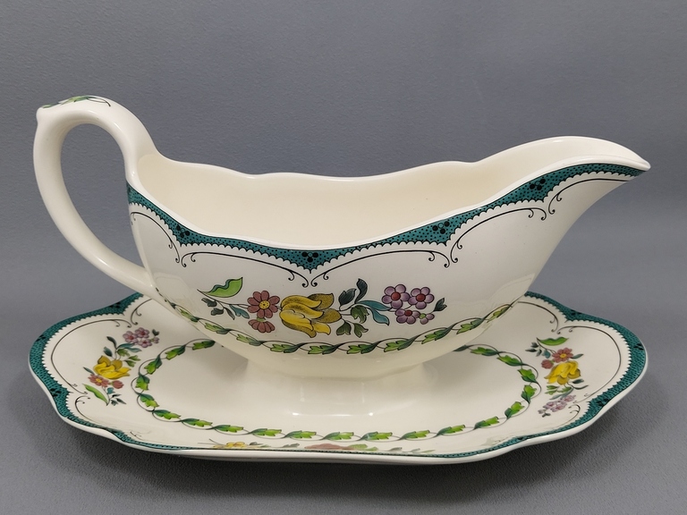 Sosjerka wzór kwiatowy wiosenny - porcelana Spode England Avondale (2)