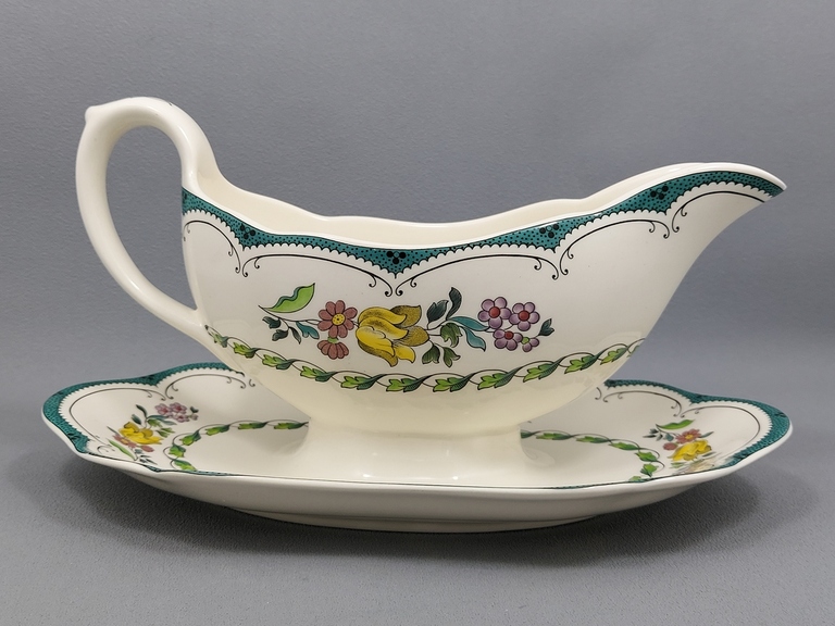 Sosjerka wzór kwiatowy wiosenny - porcelana Spode England Avondale (3)