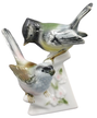Stara Figura ptaków ŚPIEWAJĄCE PTAKI - porcelana GEROLD (1)