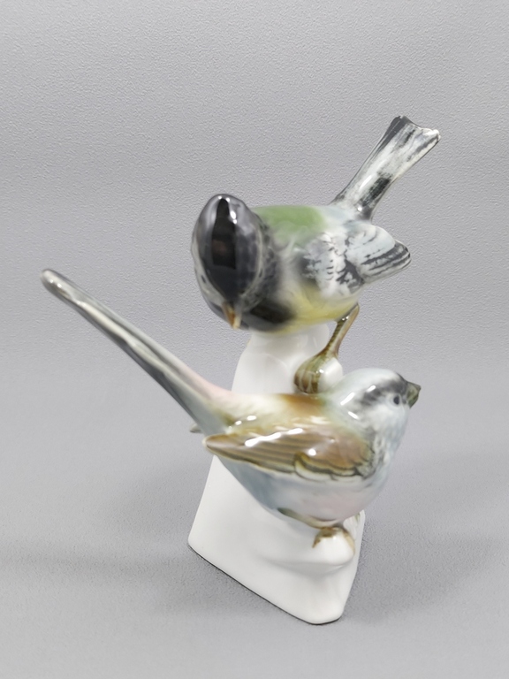 Stara Figura ptaków ŚPIEWAJĄCE PTAKI - porcelana GEROLD (3)