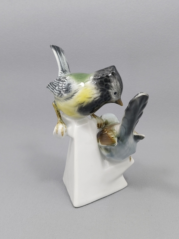 Stara Figura ptaków ŚPIEWAJĄCE PTAKI - porcelana GEROLD (4)