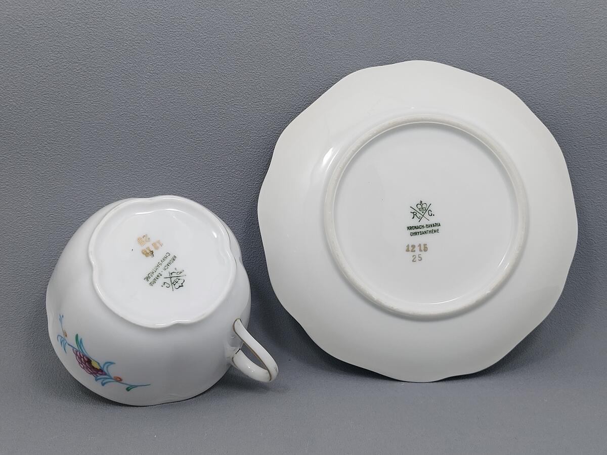 Duo filiżanka i talerzyk -  Rosenthal CHRYSANTHEME (8)