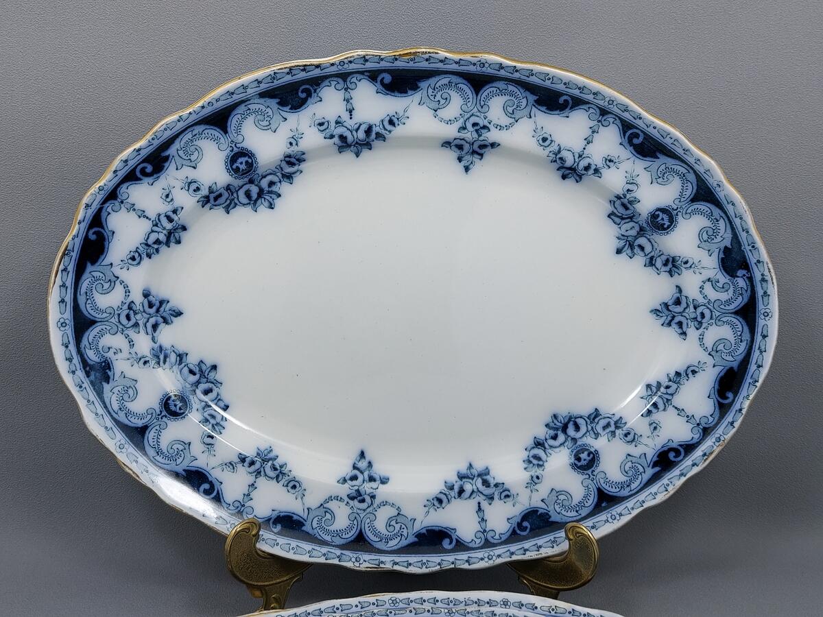Zestaw trzech pater półmisek - Thomas Rathbone & Co Queen England (3)