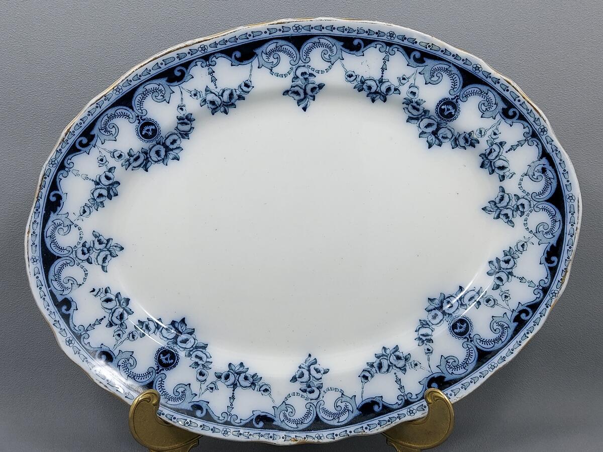 Zestaw trzech pater półmisek - Thomas Rathbone & Co Queen England (6)