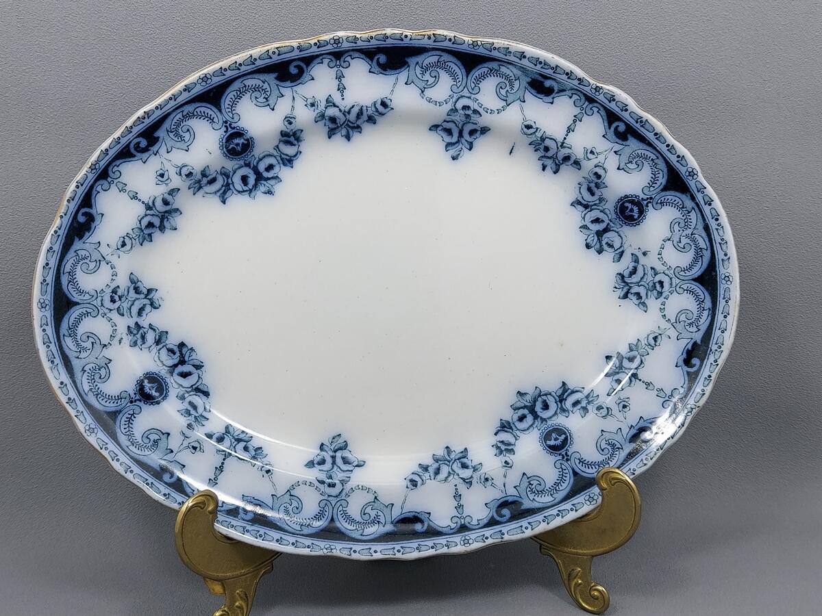 Zestaw trzech pater półmisek - Thomas Rathbone & Co Queen England (8)
