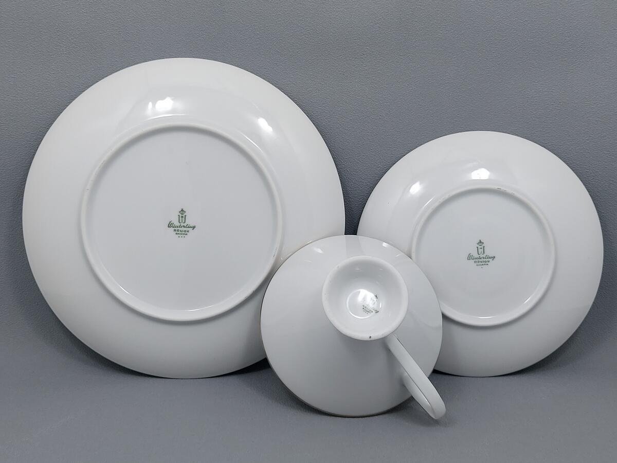 Trio filiżanka i talerzyki - porcelana Winterling (5)