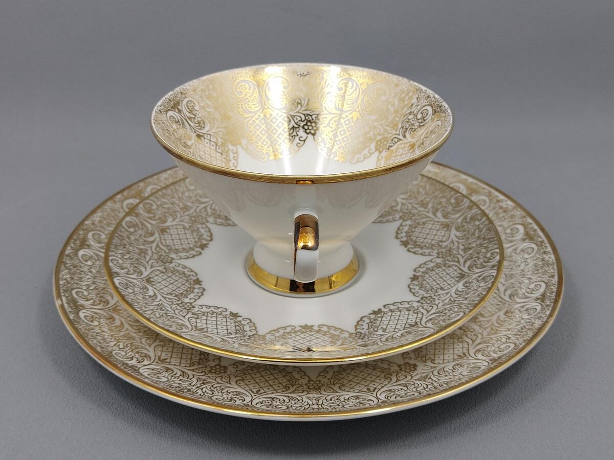 Trio filiżanka i talerzyki - porcelana Winterling (7)