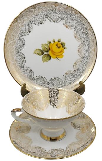 Trio filiżanka i talerzyki - porcelana Winterling (1)
