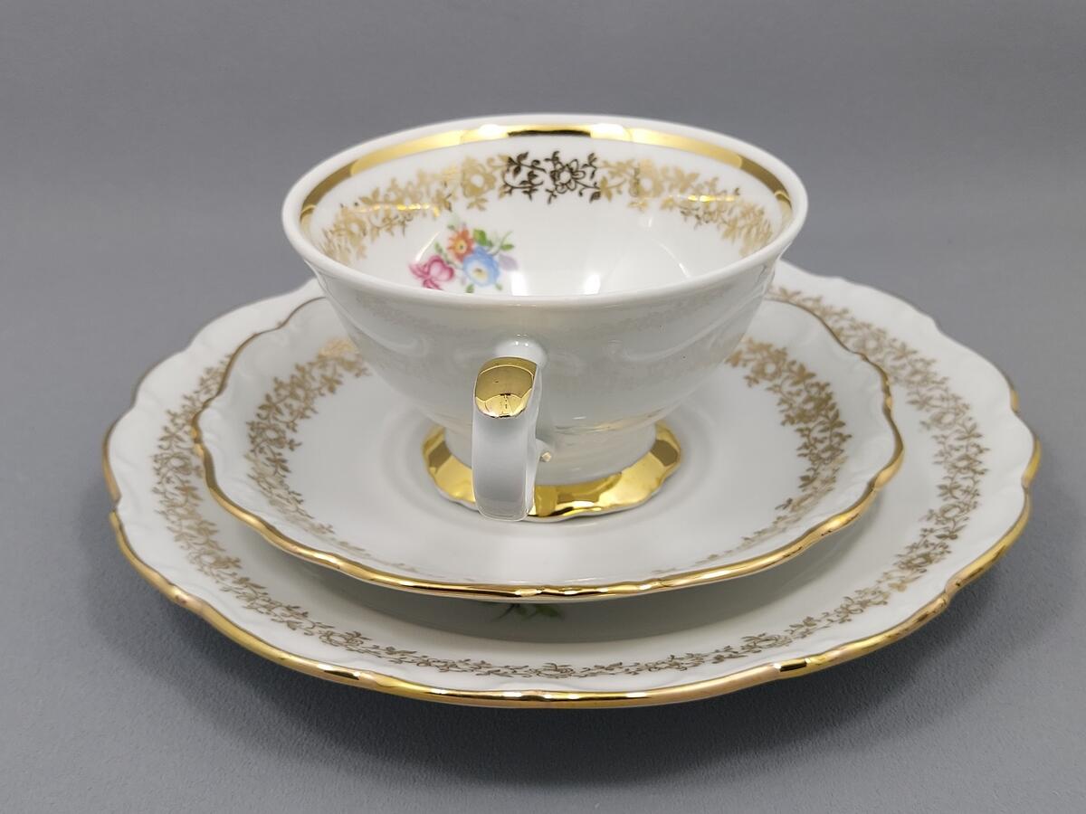 Trio filiżanka i talerzyki - porcelana Schumann Arzberg (7)