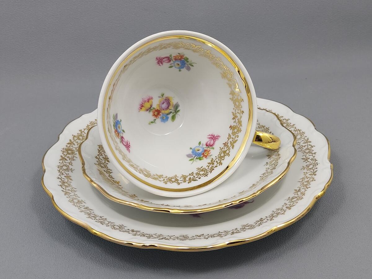 Trio filiżanka i talerzyki - porcelana Schumann Arzberg (9)