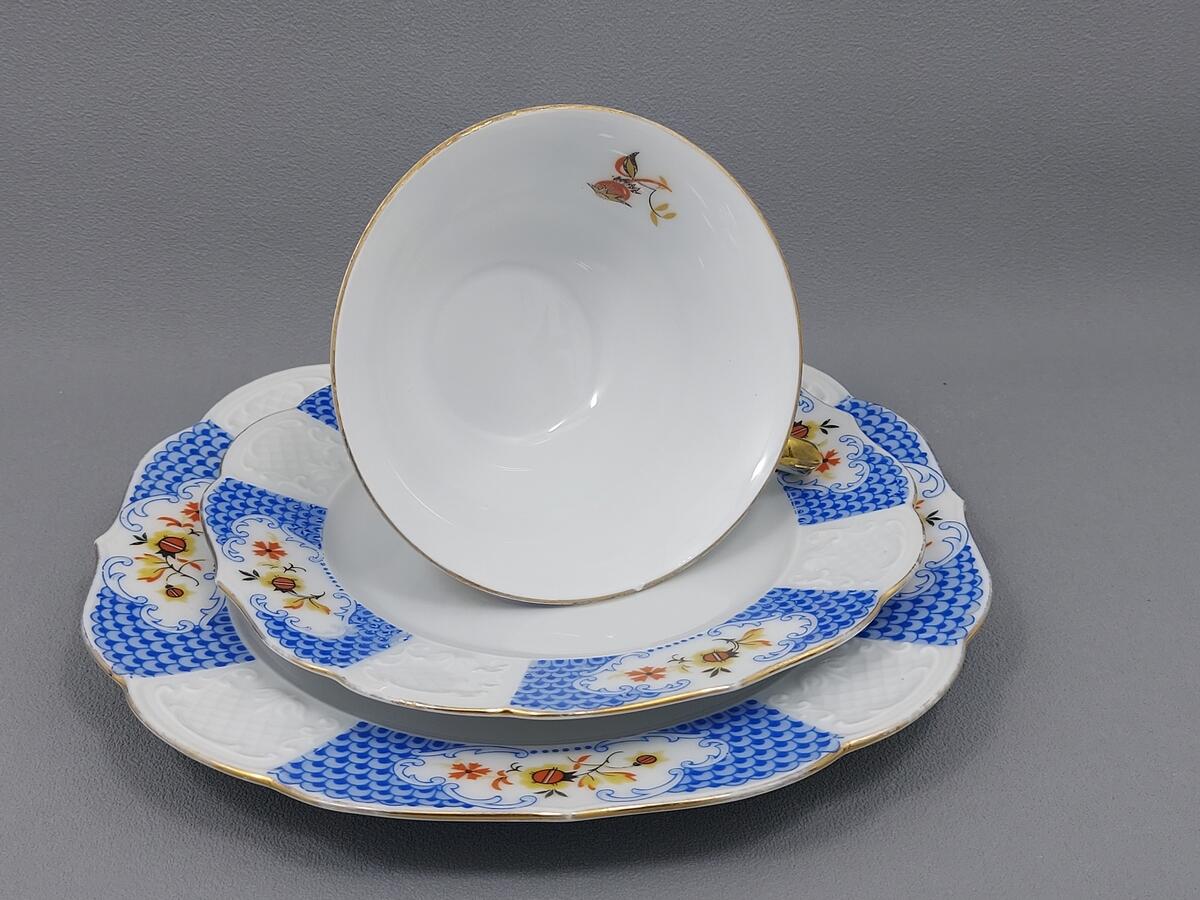 Trio filiżanka i talerzyki - porcelana C Bavaria (10)