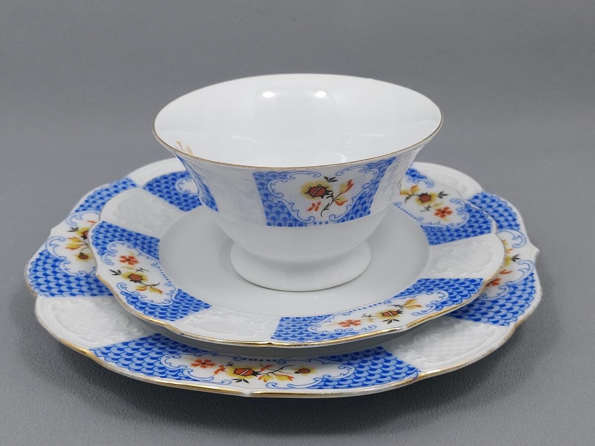 Trio filiżanka i talerzyki - porcelana C Bavaria (7)