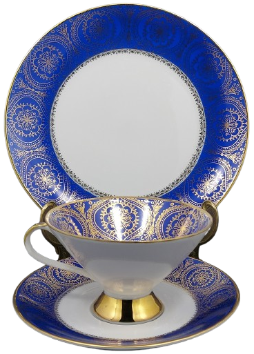 Trio filiżanka i talerzyki - porcelana Winterling (1)