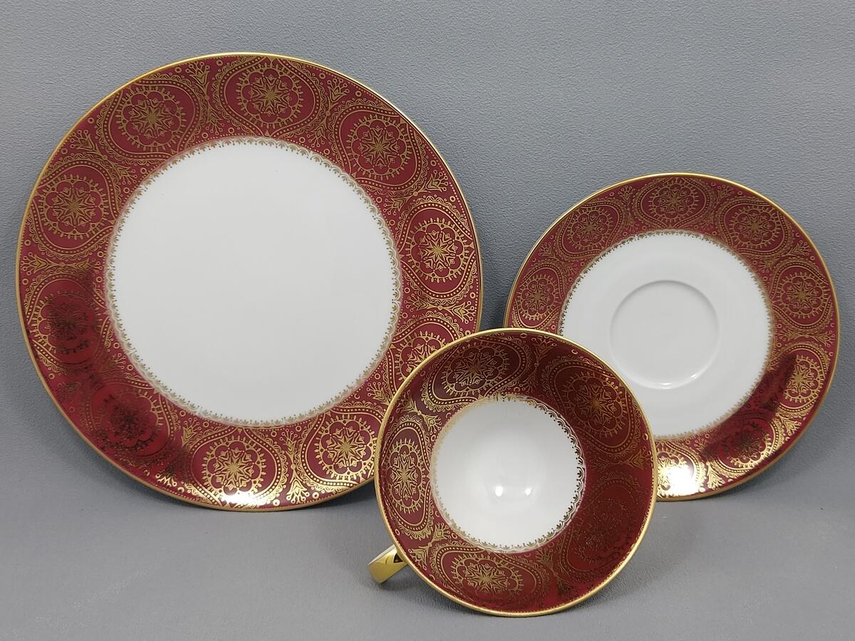 Trio filiżanka i talerzyki - porcelana Winterling (4)