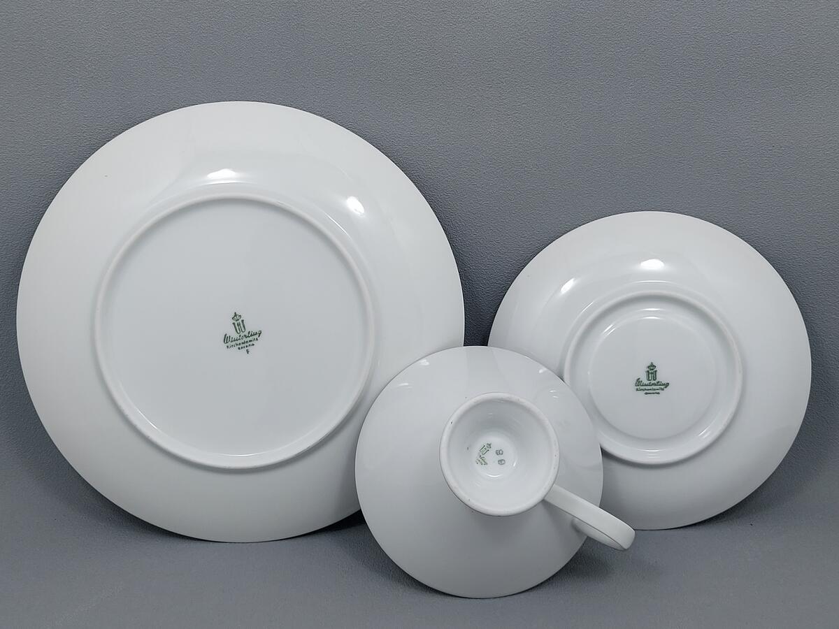 Trio filiżanka i talerzyki - porcelana Winterling (5)
