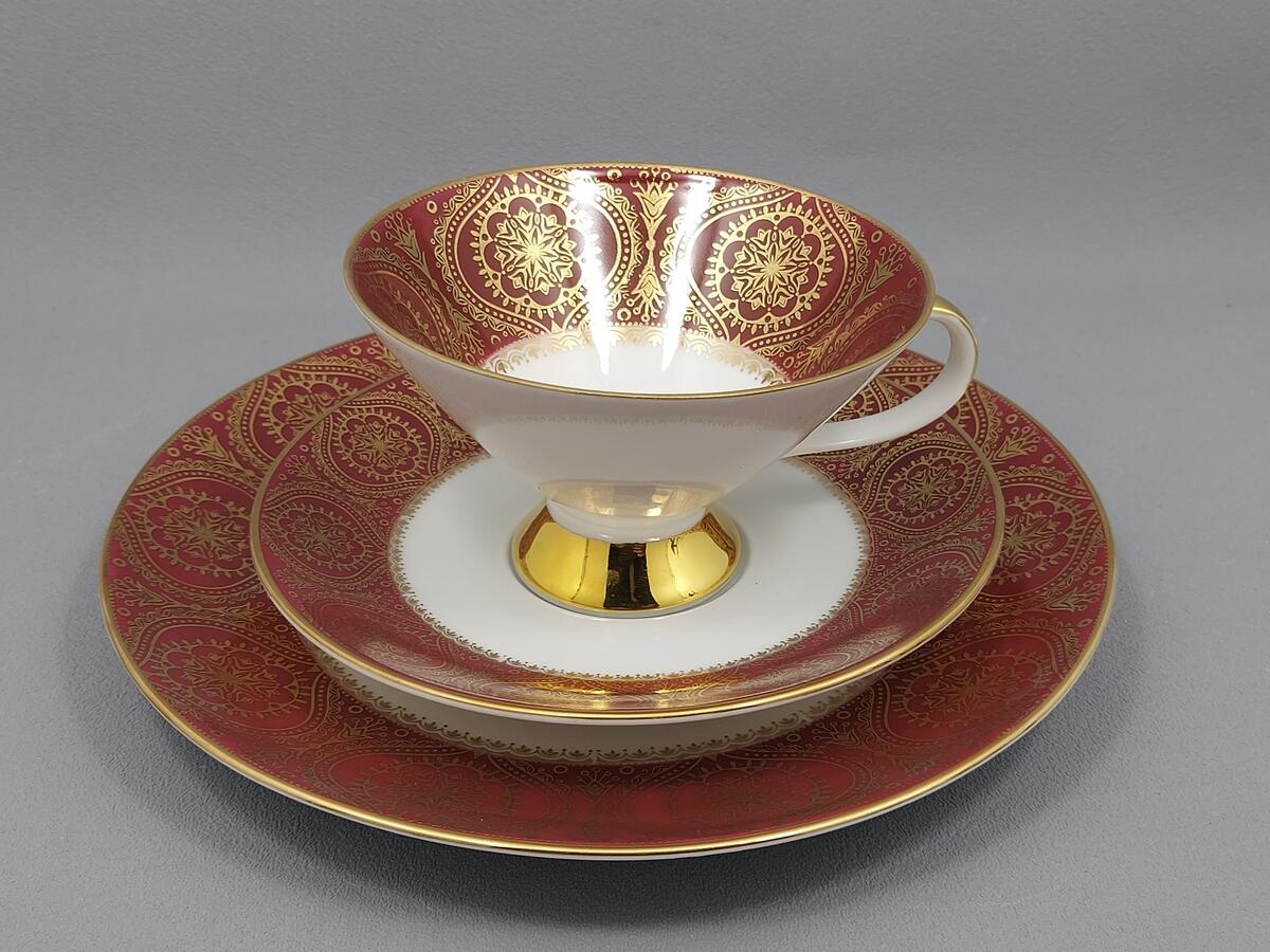Trio filiżanka i talerzyki - porcelana Winterling (6)