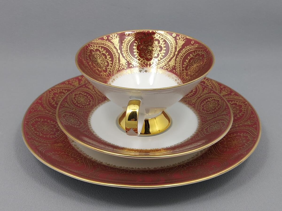 Trio filiżanka i talerzyki - porcelana Winterling (7)