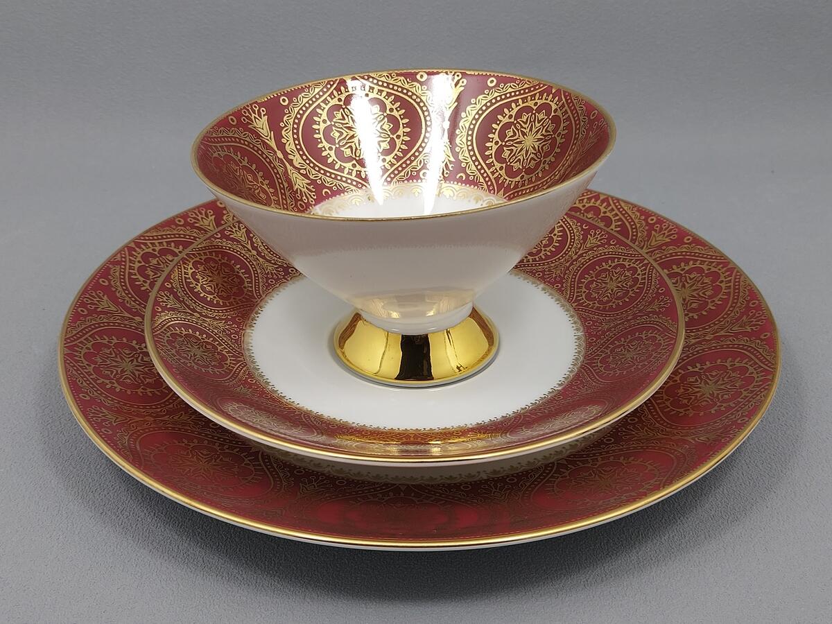 Trio filiżanka i talerzyki - porcelana Winterling (8)