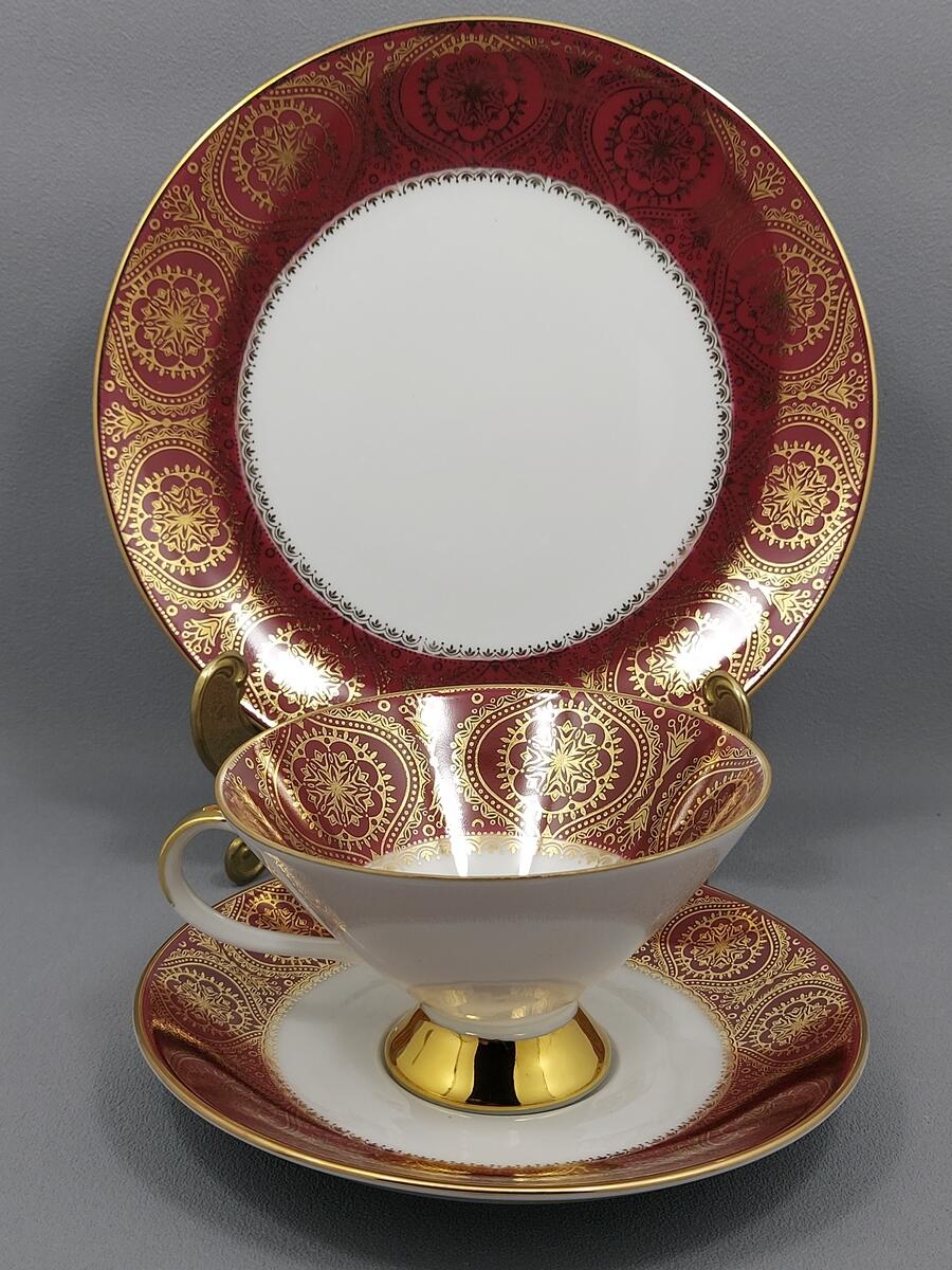 Trio filiżanka i talerzyki - porcelana Winterling (2)