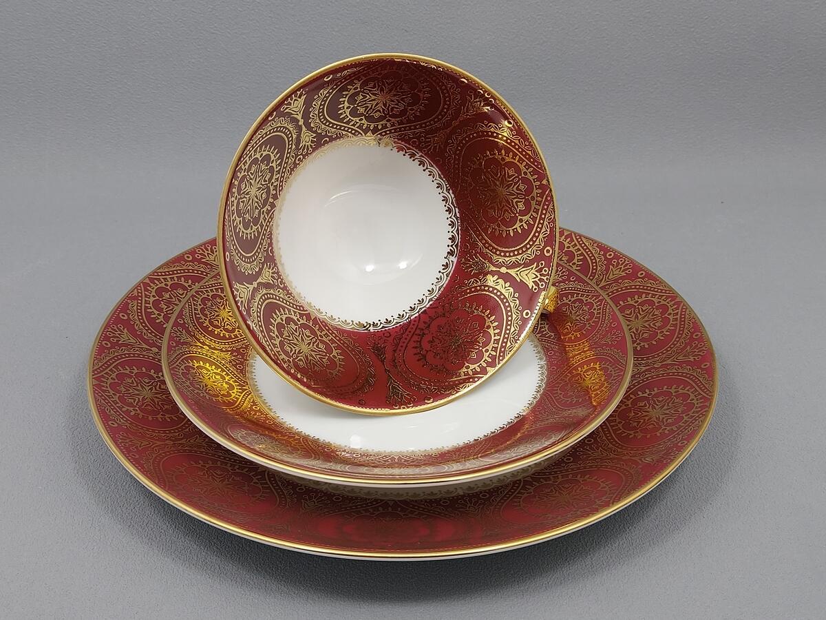 Trio filiżanka i talerzyki - porcelana Winterling (9)