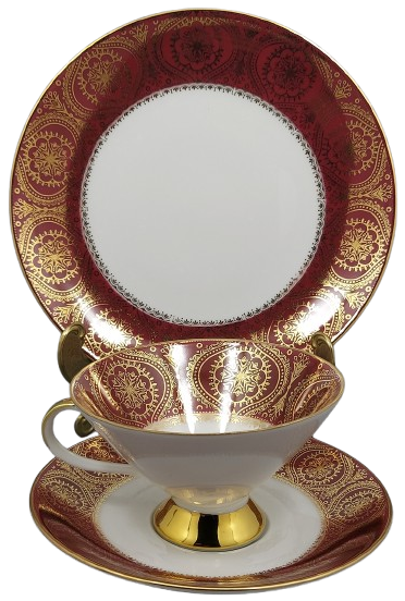 Trio filiżanka i talerzyki - porcelana Winterling (1)