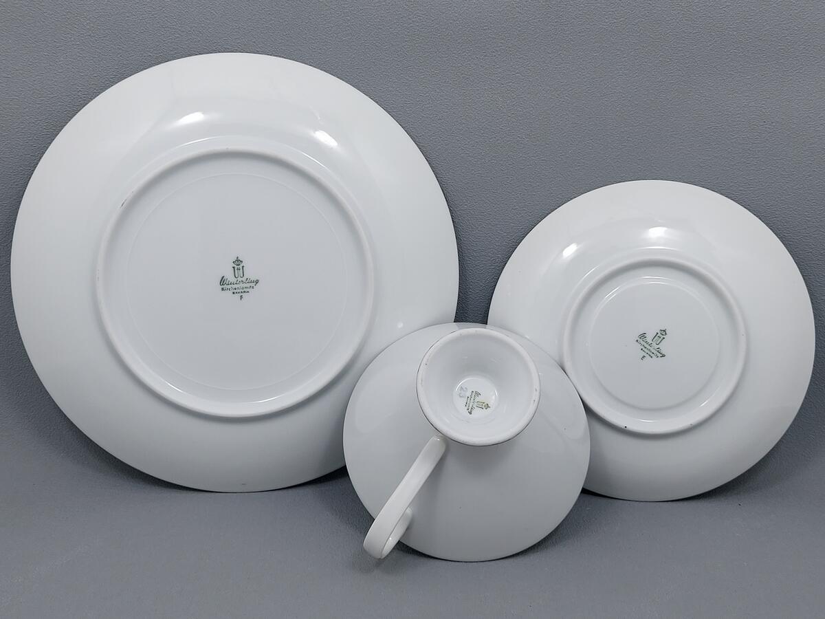 Trio filiżanka i talerzyki - porcelana Winterling (5)