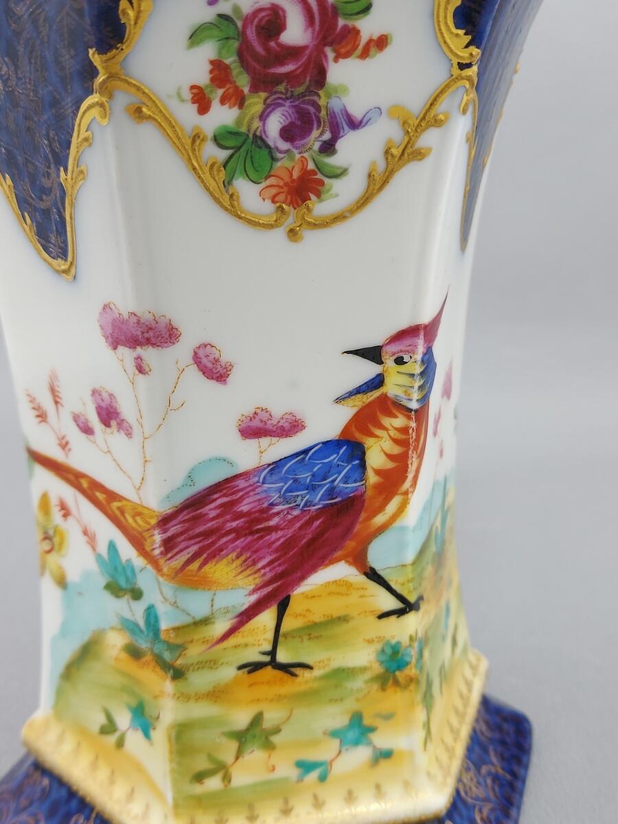 Stary Wazon ręcznie malowany - porcelana (6)