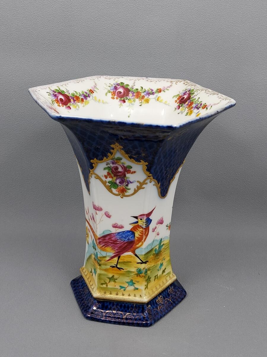 Stary Wazon ręcznie malowany - porcelana (10)