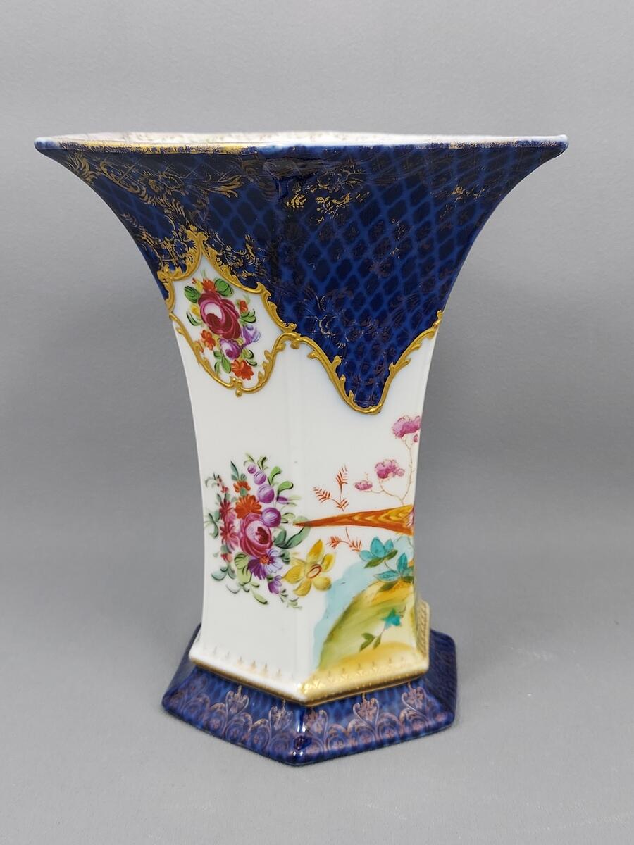 Stary Wazon ręcznie malowany - porcelana (3)