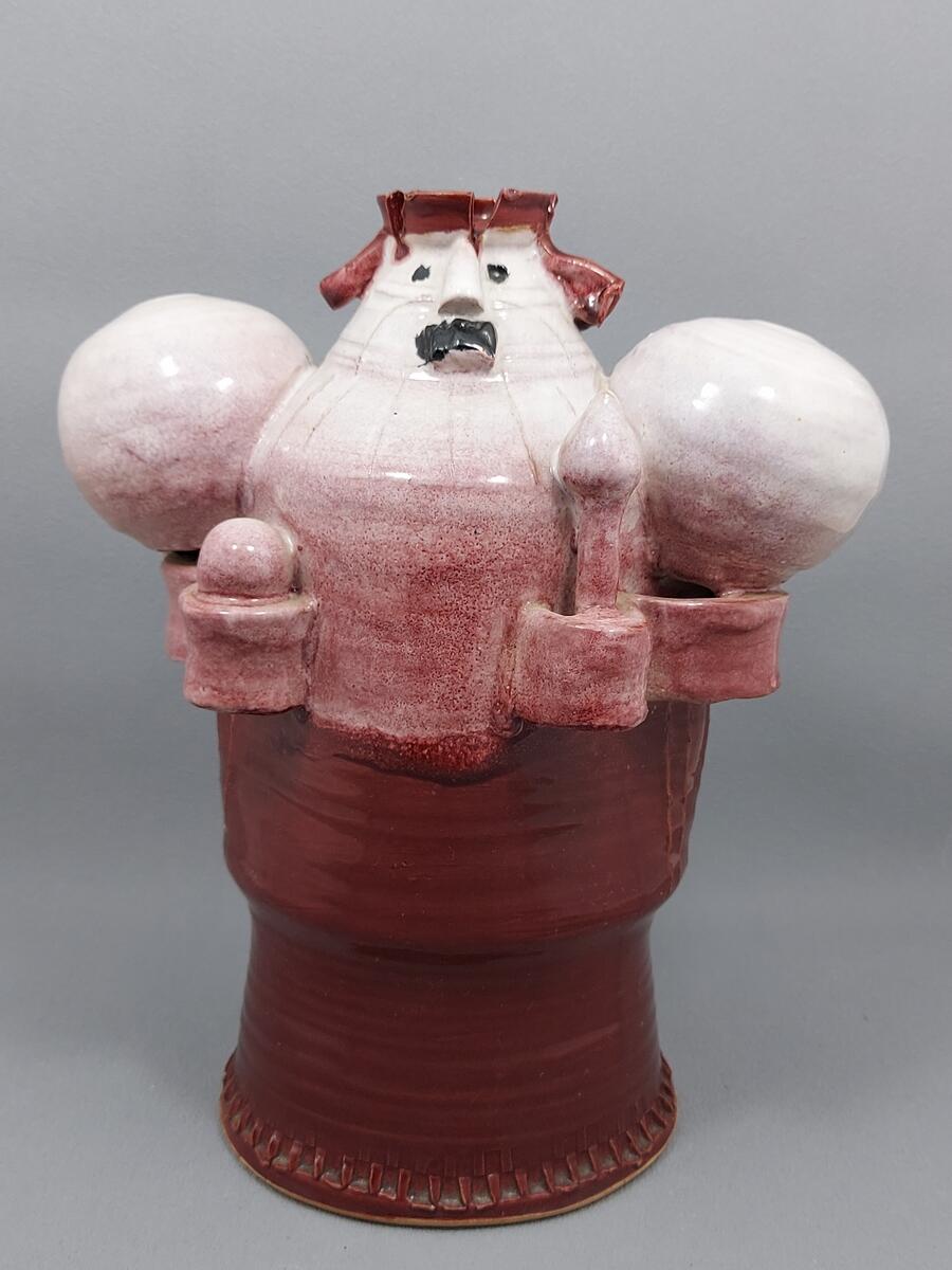 Figura króla Mária Sövegjártó - Ceramika Węgry (2)