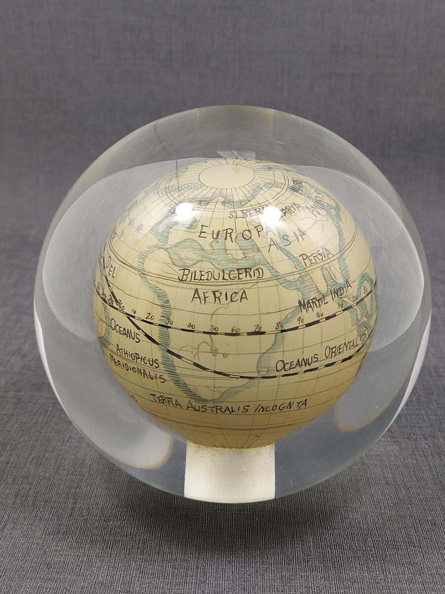 Unikat kula szklana z antyczną mapą Murano (3)