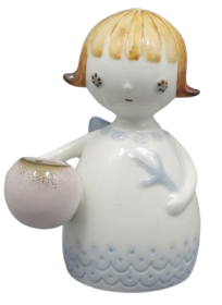 Stary Aniołek  świecznik  - porcelana Aquincum