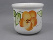 Biała doniczka - osłonka w kwiaty - ceramika (3)