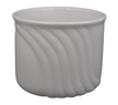Ładna biała doniczka - osłonka - ceramika (1)