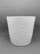 Biała doniczka - osłonka - ceramika (4)