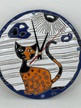 Ręcznie robiony zegar z kotem - ceramika (3)