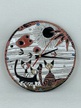 Ręcznie robiony zegar z kotami - ceramika (2)