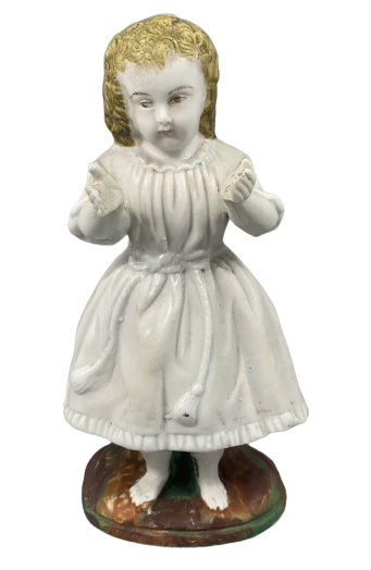 Stara figurka dziewczynka - porcelana (1)