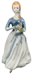 Piękna figurka kobieta w sukni - porcelana (1)