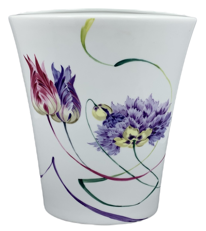 Ręcznie malowany wazon - porcelana (1)