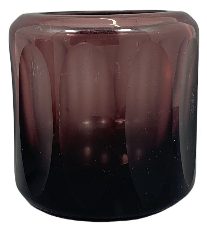 Fioletowy świecznik - szkło (1)