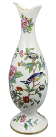 Ładny wazon w kwiaty Fine Bone China - porcelana