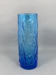 Niebieski wazon - szkło lata 60 (3)