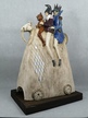 Pajace na koniu rzeźba ceramiczna 40 cm (3)