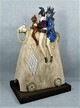 Pajace na koniu rzeźba ceramiczna 40 cm (4)