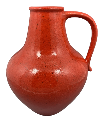 Czerwony wazon rękodzieło - ceramika (1)
