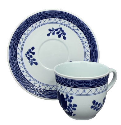 Duet - filiżanka i talerzyk Kopenhaga - porcelana (1)